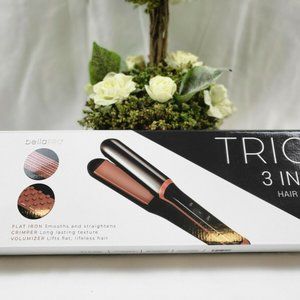 BellaPRO TRIO 3 IN 1 Hair Tool Ceramic Coated Plates 60s Heat Up BRAND NEW